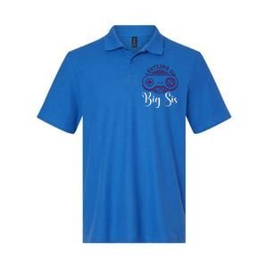 Leveling To Big Sis Big Sis Little Bro Designs Cute Gift Softstyle Adult Sport Polo