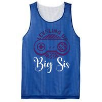 Leveling To Big Sis Big Sis Little Bro Designs Cute Gift Mesh Reversible Basketball Jersey Tank