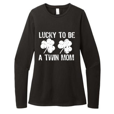 Lucky To Be A Twin Mom St Patrick's Day Womens CVC Long Sleeve Shirt