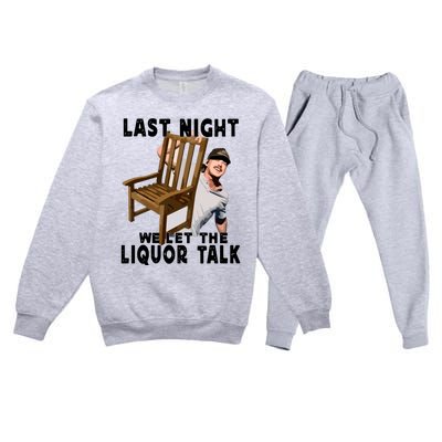 Leave Them Broadway Chairs Alone. Premium Crewneck Sweatsuit Set