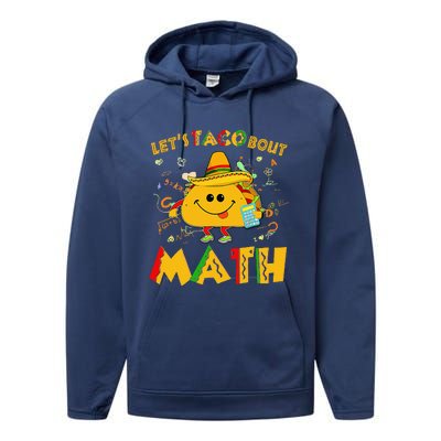 Lets Taco Bout Math Cinco De Mayo Math Teacher Performance Fleece Hoodie