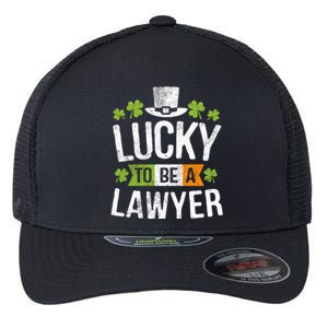 Lucky To Be A Lawyer Funny Gift St Patricks Day Gifgreat Gift Flexfit Unipanel Trucker Cap