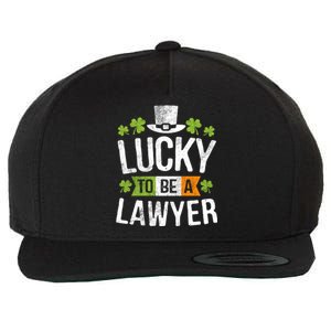 Lucky To Be A Lawyer Funny Gift St Patricks Day Gifgreat Gift Wool Snapback Cap