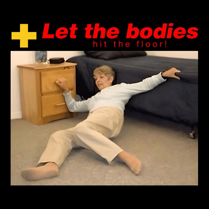 Let The Bodies Hit The Floor Funny Meme Flat Bill Trucker Hat