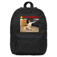 Let The Bodies Hit The Floor Funny Meme 16 in Basic Backpack