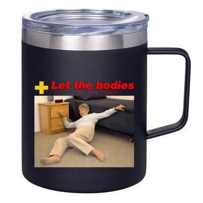 Let The Bodies Hit The Floor Funny Meme 12oz Stainless Steel Coffee Mug