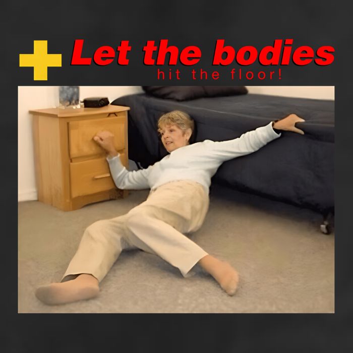 Let The Bodies Hit The Floor Funny Meme Golf Towel