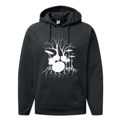 Live The Beat Drum Drummer Gift For Musician Performance Fleece Hoodie