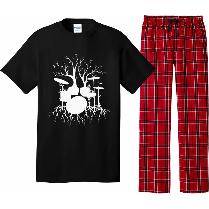 Live The Beat Drum Drummer Gift For Musician Pajama Set