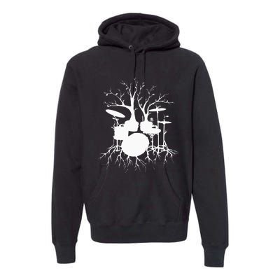 Live The Beat Drum Drummer Gift For Musician Premium Hoodie