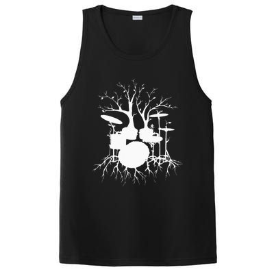 Live The Beat Drum Drummer Gift For Musician PosiCharge Competitor Tank