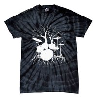 Live The Beat Drum Drummer Gift For Musician Tie-Dye T-Shirt