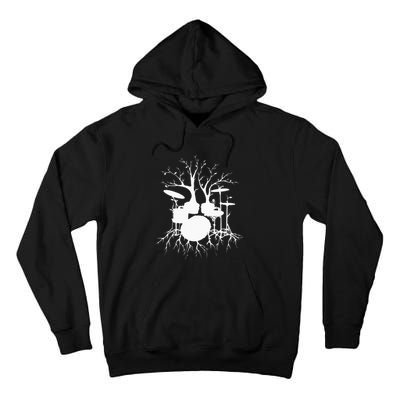 Live The Beat Drum Drummer Gift For Musician Tall Hoodie