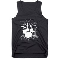 Live The Beat Drum Drummer Gift For Musician Tank Top