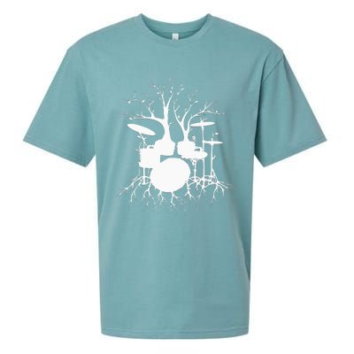 Live The Beat Drum Drummer Gift For Musician Sueded Cloud Jersey T-Shirt