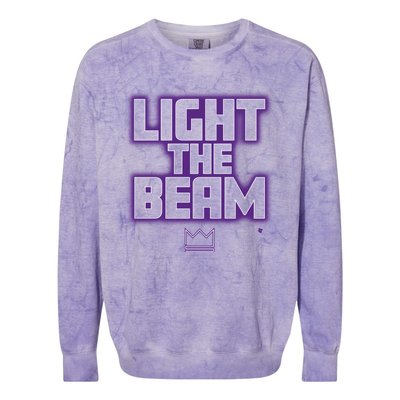 Light The Beam Sacramento Basketball Colorblast Crewneck Sweatshirt