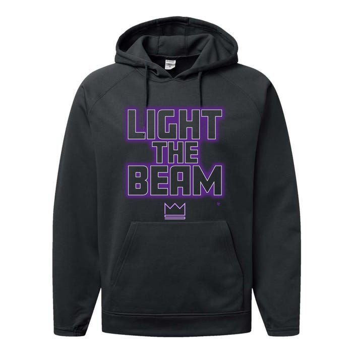 Light The Beam Sacramento Basketball Performance Fleece Hoodie