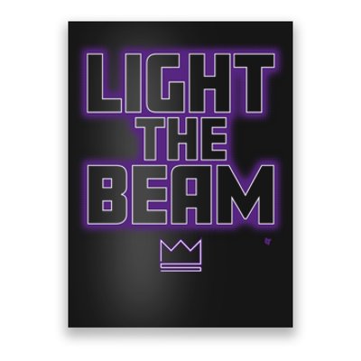 Light The Beam Sacramento Basketball Poster