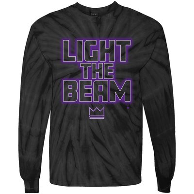 Light The Beam Sacramento Basketball Tie-Dye Long Sleeve Shirt