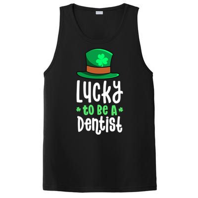 Lucky To Be A Dentist St Patricks Day Shamrock Dental Gift PosiCharge Competitor Tank