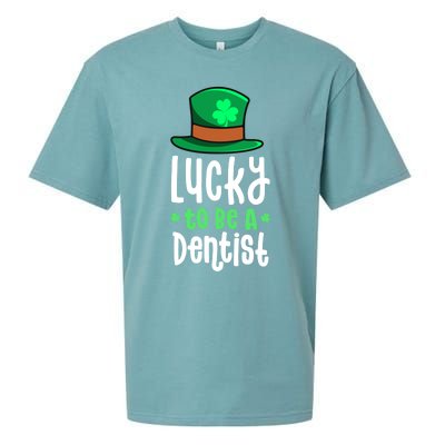 Lucky To Be A Dentist St Patricks Day Shamrock Dental Gift Sueded Cloud Jersey T-Shirt