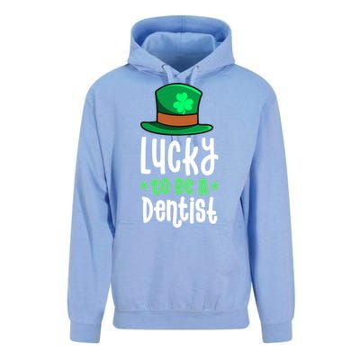 Lucky To Be A Dentist St Patricks Day Shamrock Dental Gift Unisex Surf Hoodie