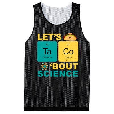 Let's Taco 'Bout Science Funny Mesh Reversible Basketball Jersey Tank