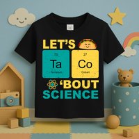 Let's Taco 'Bout Science Funny Toddler T-Shirt