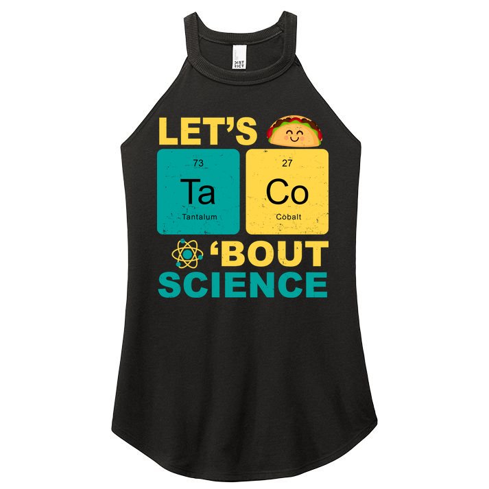 Let's Taco 'Bout Science Funny Women's Perfect Tri Rocker Tank