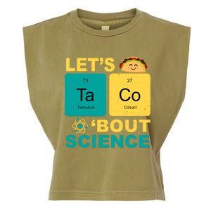 Let's Taco 'Bout Science Funny Garment-Dyed Women's Muscle Tee