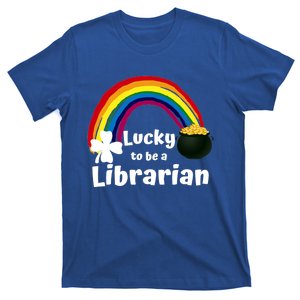 Lucky To Be A Librarian St Patricks Day School Gift T-Shirt