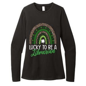 Lucky To Be A Librarian Tee School St Patrick's Day Library Gift Womens CVC Long Sleeve Shirt