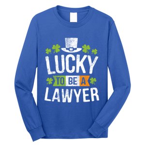 Lucky To Be A Lawyer Gift St Patricks Day Gifcool Gift Long Sleeve Shirt