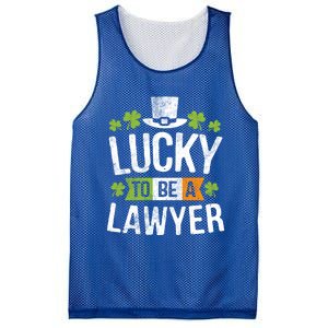 Lucky To Be A Lawyer Gift St Patricks Day Gifcool Gift Mesh Reversible Basketball Jersey Tank