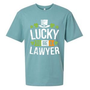 Lucky To Be A Lawyer Gift St Patricks Day Gifcool Gift Sueded Cloud Jersey T-Shirt