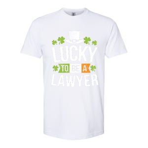 Lucky To Be A Lawyer Gift St Patricks Day Gifcool Gift Softstyle CVC T-Shirt