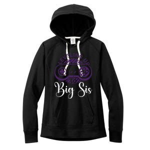 Leveling To Big Sis Big Sis Little Bro Designs Gift Women's Fleece Hoodie