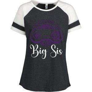 Leveling To Big Sis Big Sis Little Bro Designs Gift Enza Ladies Jersey Colorblock Tee