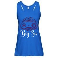 Leveling To Big Sis Big Sis Little Bro Designs Gift Ladies Essential Flowy Tank