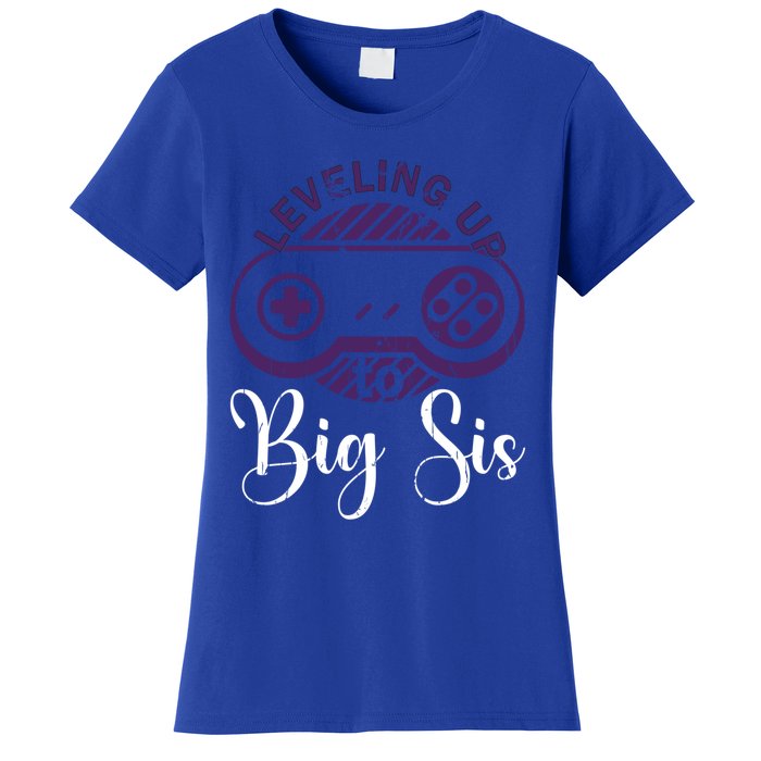 Leveling To Big Sis Big Sis Little Bro Designs Gift Women's T-Shirt