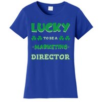 Lucky To Be A Marketing Director St Patrick's Day Irish Job Cool Gift Women's T-Shirt