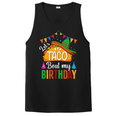 LetS Taco Bout My Birthday Cinco De Mayo Tacos PosiCharge Competitor Tank