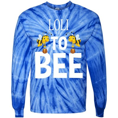 Loli To Bee Pregnancy Reveal For Grandmother Announcet Funny Gift Tie-Dye Long Sleeve Shirt