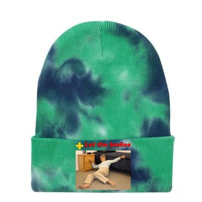 Let The Bodies Hit The Floor Tie Dye 12in Knit Beanie