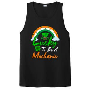 Lucky To Be A Mechanic St Patrick's Day Gift PosiCharge Competitor Tank