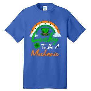 Lucky To Be A Mechanic St Patrick's Day Gift Tall T-Shirt