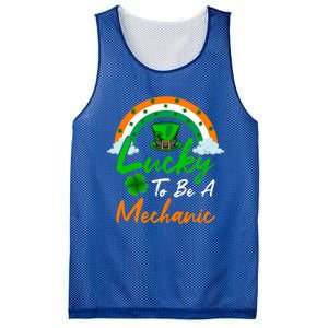 Lucky To Be A Mechanic St Patrick's Day Gift Mesh Reversible Basketball Jersey Tank