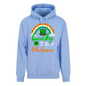 Lucky To Be A Mechanic St Patrick's Day Gift Unisex Surf Hoodie