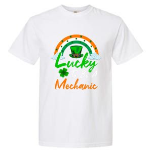 Lucky To Be A Mechanic St Patrick's Day Gift Garment-Dyed Heavyweight T-Shirt