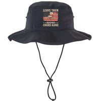 Leave Them Broadway Chairs Alone Vintage Us Flag Legacy Cool Fit Booney Bucket Hat